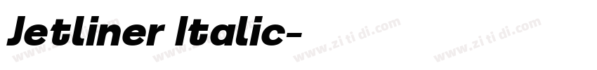 Jetliner Italic字体转换